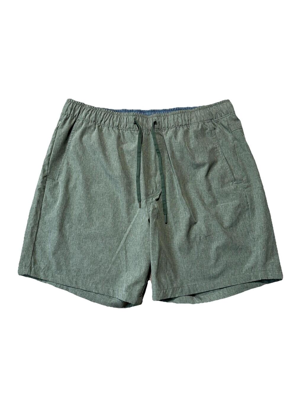 Eddie Bauer UPF 50+ Water-Resistant Stretch Pull-On Tech Shorts Green Men’s XL